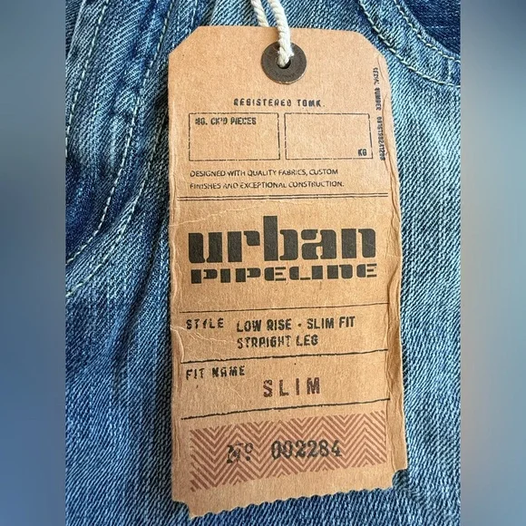 Urban Pipeline Light Blue Men's Jeans - Picture 3 of 8